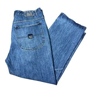 Vintage Marithé François Girbaud Jeans Size 40 Baggy Carpenter Blue Denim Y2K